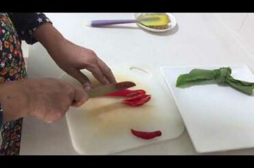 Pineapple in Coconut Milk and Chili Chutney (Malaysian recipe)