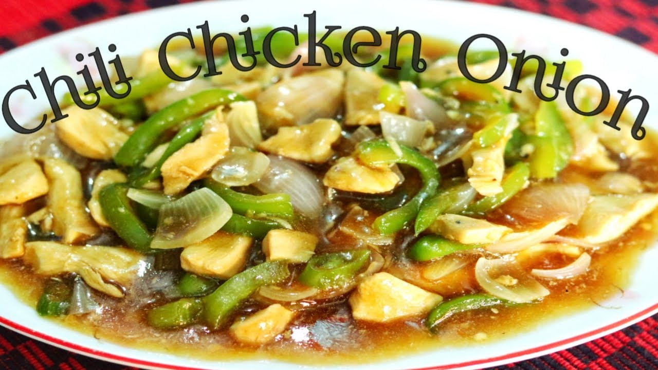Restaurant style chili chicken onion bangla recipes Chicken onion