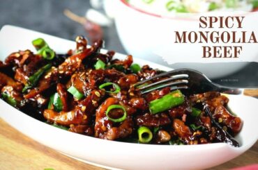 The BEST Spicy Mongolian Beef...Sticky, Crispy and so Tender!