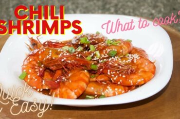HOW TO COOK CHILI SHRIMPS | SHRIMP RECIPE IDEA |ClairolsCooks Ep.
