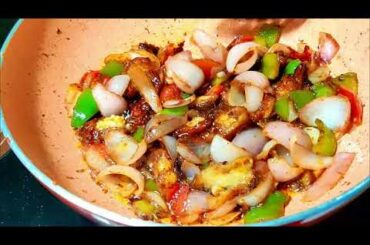 Chili Began Recipe | Chinese Brinjal (eggplant) Recipe | Lunchbox recipe 15 Minutes |Vegetarian Dish