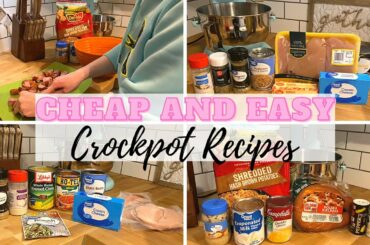 CHEAP AND EASY CROCKPOT RECIPES | COOK WITH ME | BUDGET FRIENDLY MEALS | FARMHOUSE |STAY AT HOME MOM