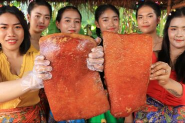 How to cook pork crispy with chili sauce and sticky rice recipe