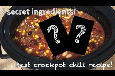 Best Crockpot Chili Recipe - 2 Secret Ingredients! Daily Vlogging Day 4
