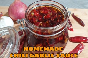 HOW TO MAKE HOMEMADE CHILI GARLIC SAUCE/PANG NEGOSYO/QUICK AND EASY CHILI SAUCE