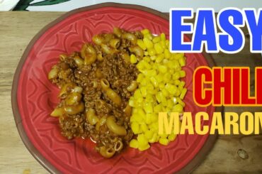 Recipe 28- Easy Chili Macaroni ( Hamburger Helper At Home ) #recipeforbeginners #pastarecipe