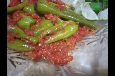 Spicy green chili recipe