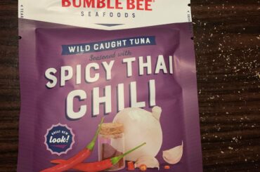 This tuna packs a punch of flavor and has some heat! I even found a whole Thai chili with the tuna!