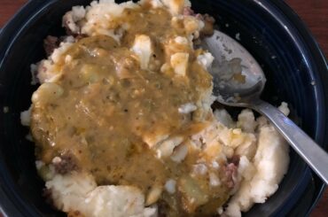 I’ve discovered perfection! Shepherd’s pie topped with homemade Boom Boom sauce!
