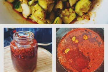 I made Chinese chili crisp and used it on smashed cucumber salad!