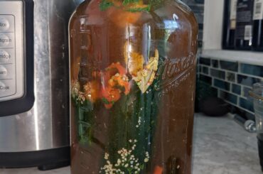 Had some peppers in the freezer from last year, ghost, scorpion and habenero pickles!
