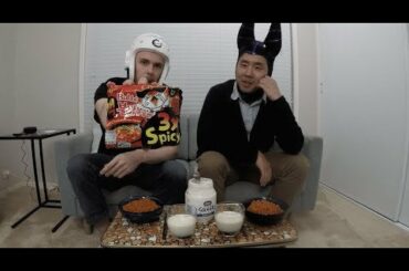 Tried Korean 3x spicy noodles, flavour was actually quite good but quickly drowned out by spice - full review and reaction here!