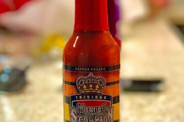 Trying this Garlic Scorpion sauce from Pepper Palace in my special chili cream cheese dip. Also adding Trader Joe’s ghost chili’s 😋