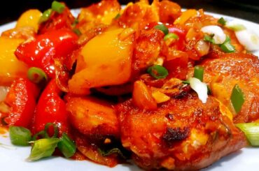 Hot 'n'Spicy 🌶🌶 Egg Manchurian with Spring onions