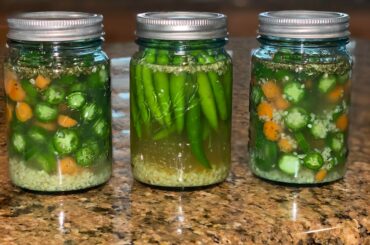 Pickled my first serranos and thais!