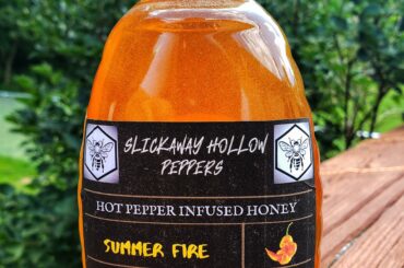 Hot honey I made a few weeks ago. I made sourdough biscuits and put it on them. It was perfect!