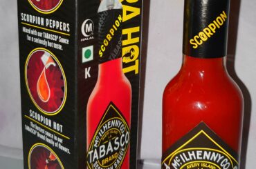 Treated myself to a limited edition Scorpion Tabasco bottle