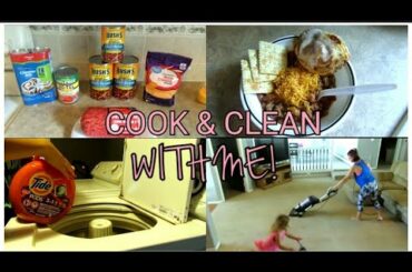 COOK & CLEAN WITH ME!//CHILI!