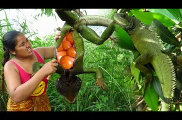 Cooking Beef liver with Spicy Chili ON A ROCK and Eating delicious