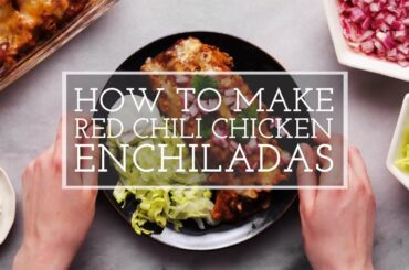Red Chicken Chili Enchiladas