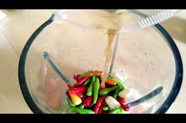 Homemade chili sauce