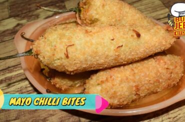 Mayo Chili Bites Recipe | Peri Bites Recipe | stuffed fried chilies Recipe By Butt Jee's Kitchen