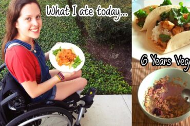 What I Ate Today as a VEGAN Wheelchair Ninja || EPIC Chili Cheeze Fries