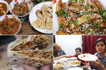 Made So Yummy Indo-Chinese Dinner...Noodles Wrap Recipe..Chili Potato..Chili Paneer | Dinner idea's