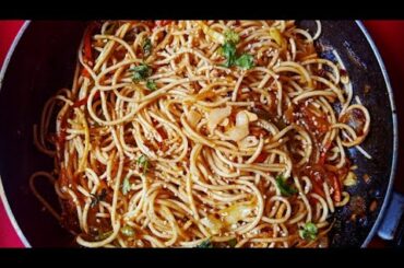 Chili garlic butter noodles|Fusion noodle|Chili garlic noodles recipe|Noodle recipe|Kabbu's kitchen