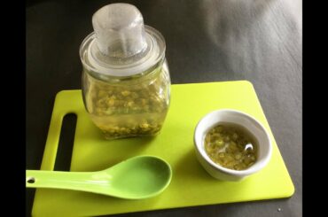 Instant Chili Vinegar Recipe | Pickled Green Chilies Pepper | Pickle Jalapeno Chili Peppers #255