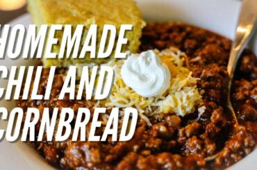 Homemade Cornbread & Chili - you will love these recipes & they are flexible - make them your own!!