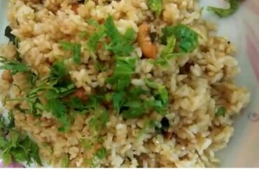 Onion chili fried rice// perfect lunch box recipe || Telugu Ruchulu By Raji