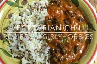 Vegetarian Black Bean Chili Recipe - Epplant & Zucchini Garden To Fork