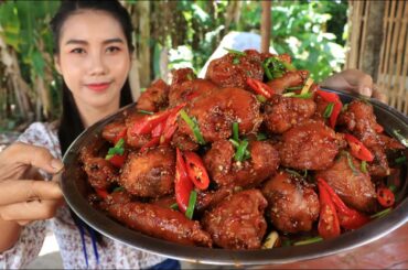 Amazing cooking chicken wing crispy with chili recipe