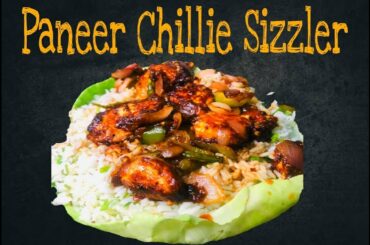 Sizzler without sizzler plate| easy Paneer chili recipe| Sizzler on tawa| sizzler  in easy 3 step |