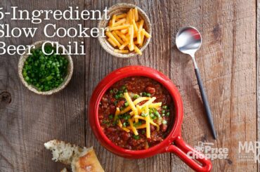 5 Ingredient Slow Cooker Beer Chili