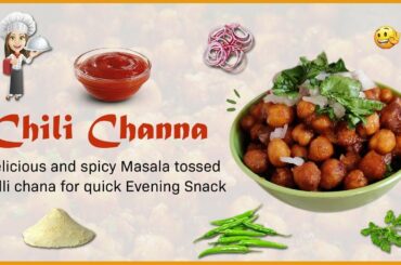 Chili Chana Recipe in Tamil | Crispy Roasted Chickpea Recipe | Crispy Kondakadalai Chili