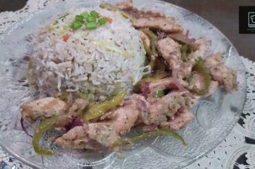 Fried Rice with Chili Dry Chicken