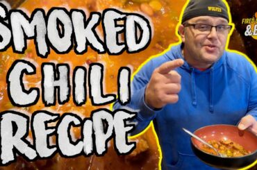 Smoked Chili Recipe - How to Smoke Chili Con Carne on a Pellet Smoker! NFL GameDay Chili!