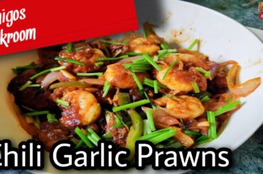 Simple Chili Garlic Prawns recipe | Indo Chinese recipe | Easy Chili garlic prawns recipe |