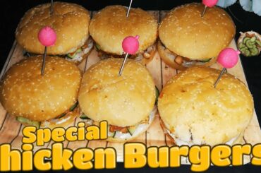 Chicken Burger with Homemade chili sauce | Amma`s Special Recipe | Amma Aur Kitchen