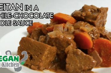 Simple Seitan in a Chile Chocolate Mole Sauce | Easy Seitan Recipe | The Vegan Test Kitchen