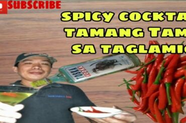 spicy  cocktail and chili cocktail