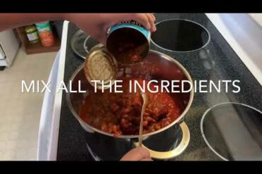 My own version of chili soup