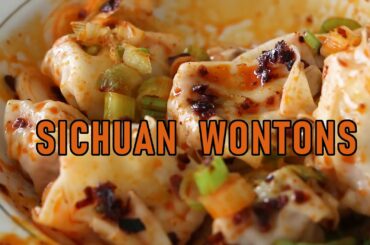 Sichuan Wontons Recipe | Chili Sauce