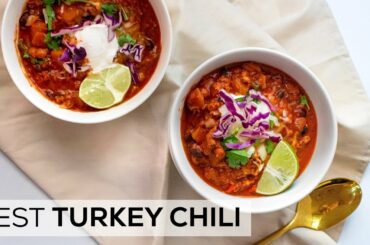 TURKEY CHILI with Butternut Squash Recipe | Turkey Chili Instant Pot | healthy cheap meal prep