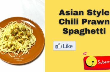 Asian Style Chili Prawn Spaghetti