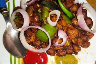 soya chili recipe home made WITH IN 20MINS