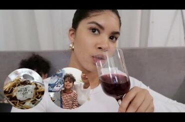 back to school haul ft. Easton | Easy Chili Recipe VLOG