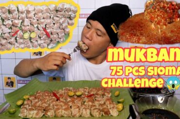 75 PIECES SIOMAI MUKBANG CHALLENGE | Mukbang Challenge | Chili Garlic Recipe | Vivas Malimban
